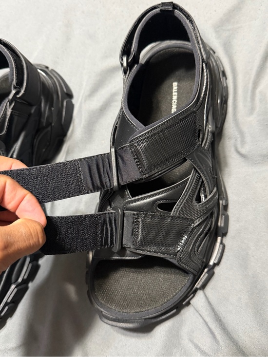 Balenciaga Track Sandals Triple Black Men\'s Size 8 main image 13
